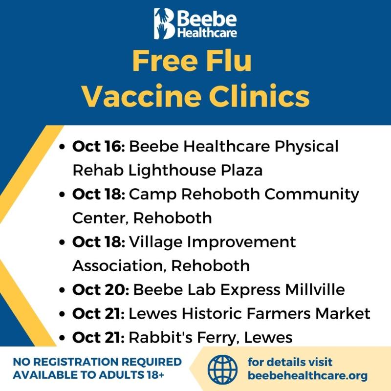 Check out our free flu shot clinics happening this week! See times below. free flu shot clinic